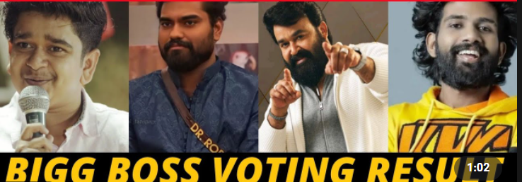 Bigg Boss Malayalam Vote Result